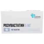 Розувастатин, таблетки покрытые пленочной оболочкой 5 мг 90 шт