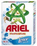 Порошок стиральный, Ariel (Ариэль) 450 г Ленор эффект Ароматерапия Воздушная свежесть