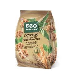 Печенье, Eco-botanica (Эко-ботаника) 200 г с экстрактом зеленого чая и пищевыми волокнами