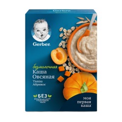 Каша безмолочная, Gerber (Гербер) 180 г овсяная тыква абрикос