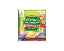 Каша, Heinz (Хайнц) 30 г Любопышки многозерновая фруктово-йогуртная банан клубника с 12 мес