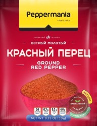 Приправа, Peppermania (Пеппермания) 10 г Перец красный молотый острый пакет