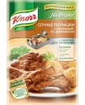 Приправа, Knorr (Кнорр) 23 г На Второе Сочные ребрышки с картошкой по-деревенски пакет